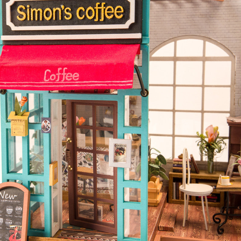 Hand-assembled Simon Time Coffee Shop