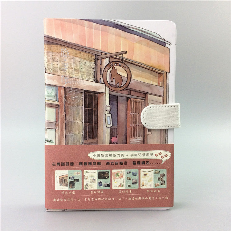 Beautiful small shop travel account book