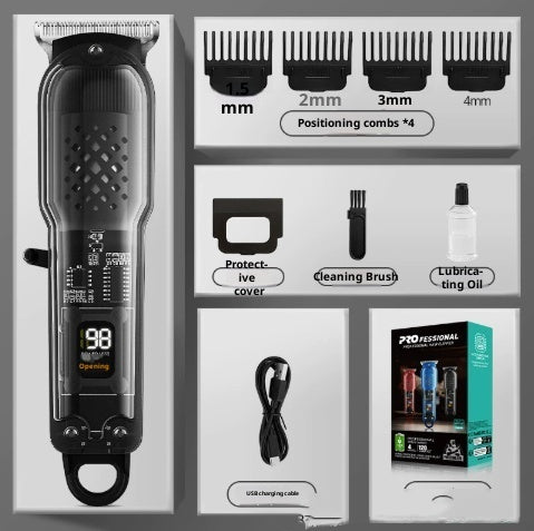 Transparent Hair Barber Shop Dedicated Professional Barber Shop Electric Clipper
