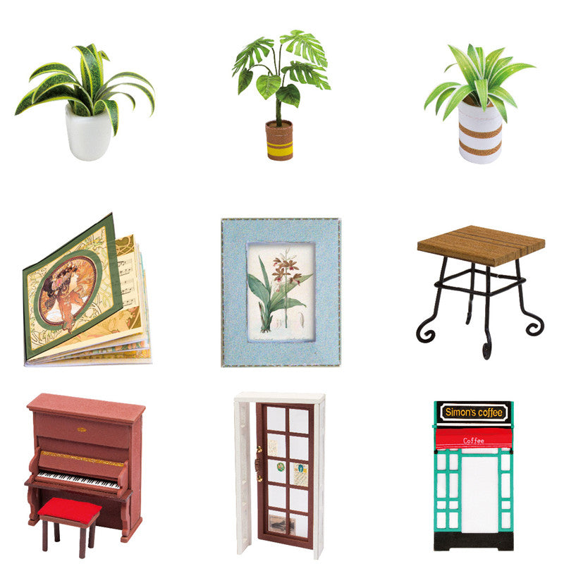 Hand-assembled Simon Time Coffee Shop