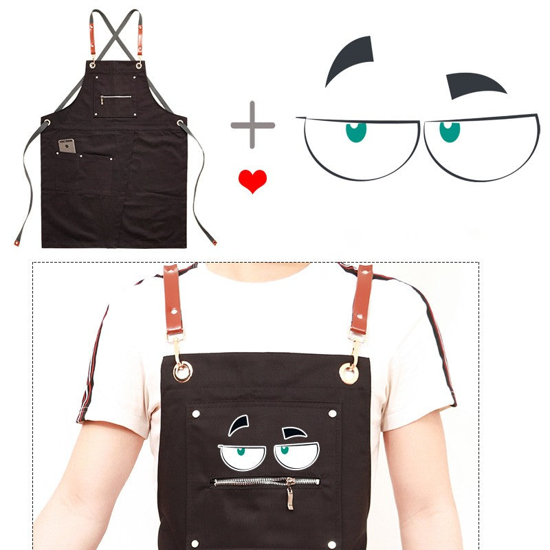 Milk Tea Coffee Shop Overalls Apron