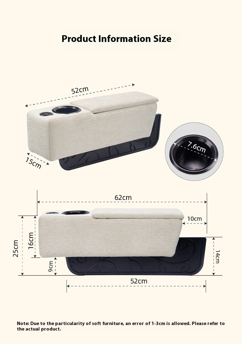 Smart Sofa Handrail Wireless Charger Mobile Phone Holder Accessories Storage