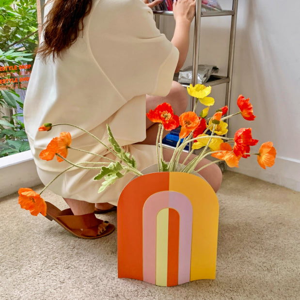 Coffee Shop Cardboard Vase Decoration Ornaments