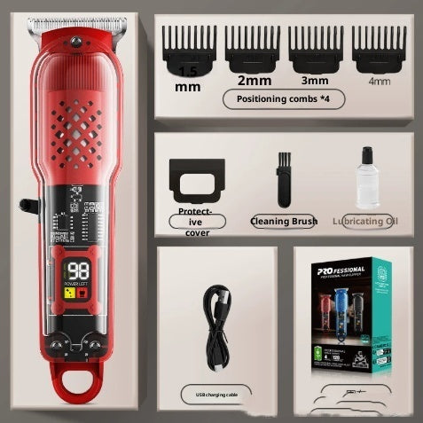 Transparent Hair Barber Shop Dedicated Professional Barber Shop Electric Clipper