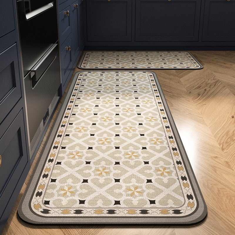 Home Kitchen Bathroom Water-absorbing Quick-drying Floor Mat