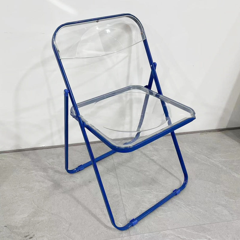 Industrial Style Coffee Shop Milk Tea Shop Stainless Steel Folding Chair