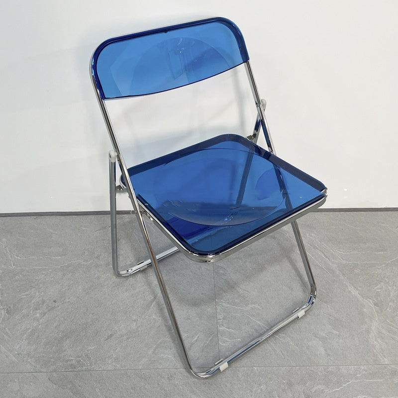 Industrial Style Coffee Shop Milk Tea Shop Stainless Steel Folding Chair