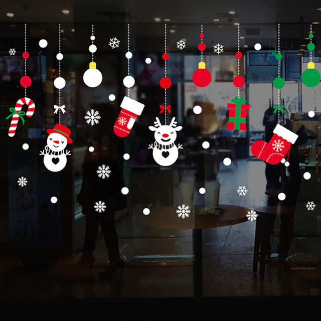 Door shop window sticker