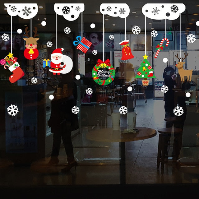 Door shop window sticker