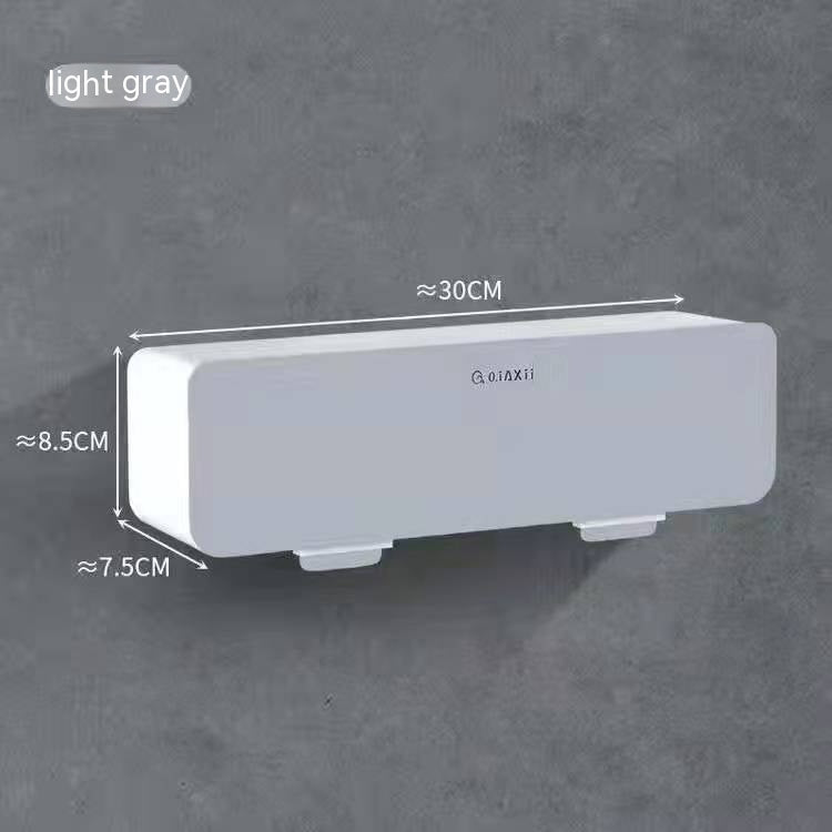 Home Wall Mount Kitchen Spice Box Four-grid Combination