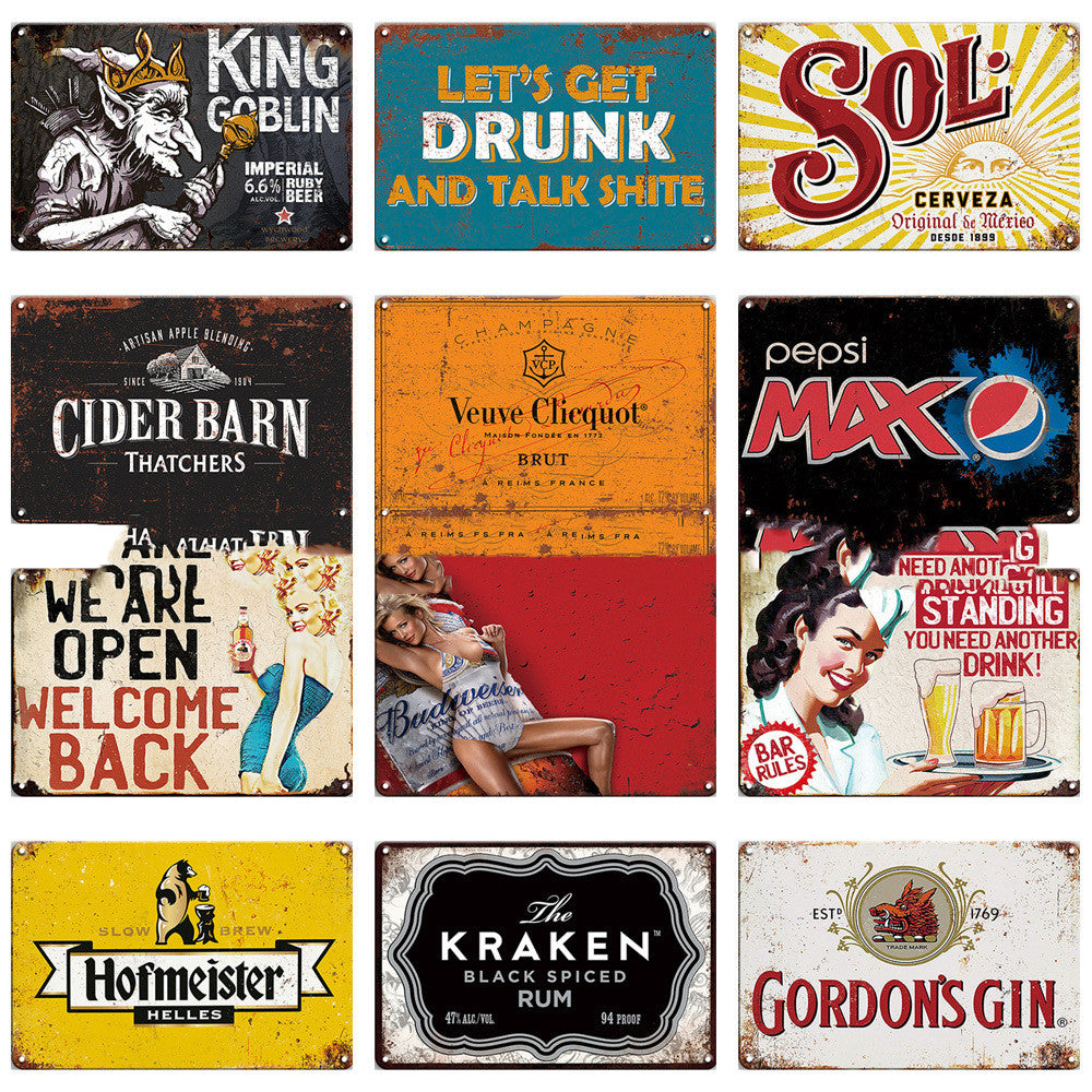 Bar Cafe Shop Wall  Personalized Decoration  Hanging