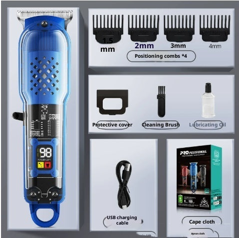 Transparent Hair Barber Shop Dedicated Professional Barber Shop Electric Clipper