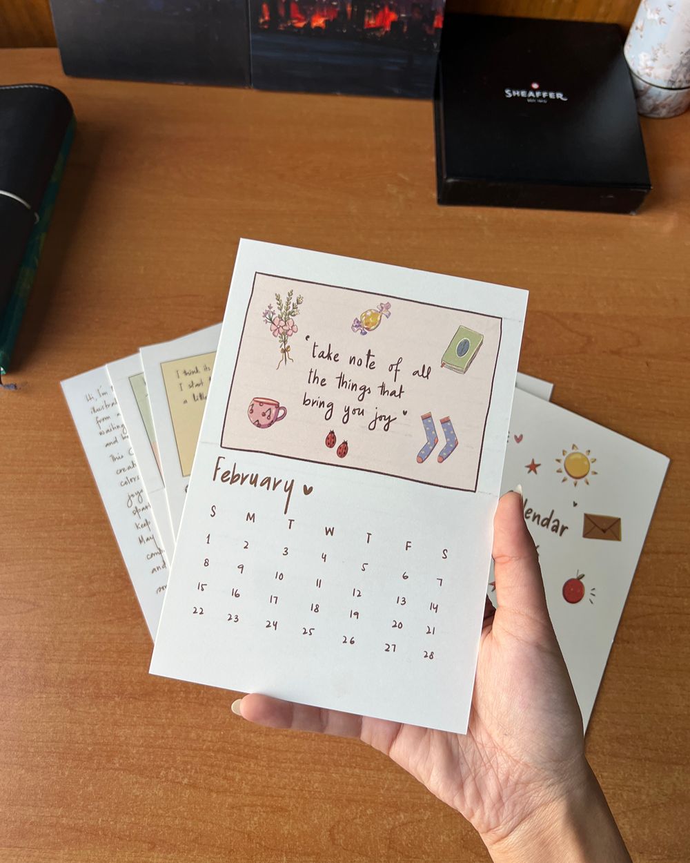 Calendar 2026 | A Year of Quiet Comfort and Magic - With Wooden Stand