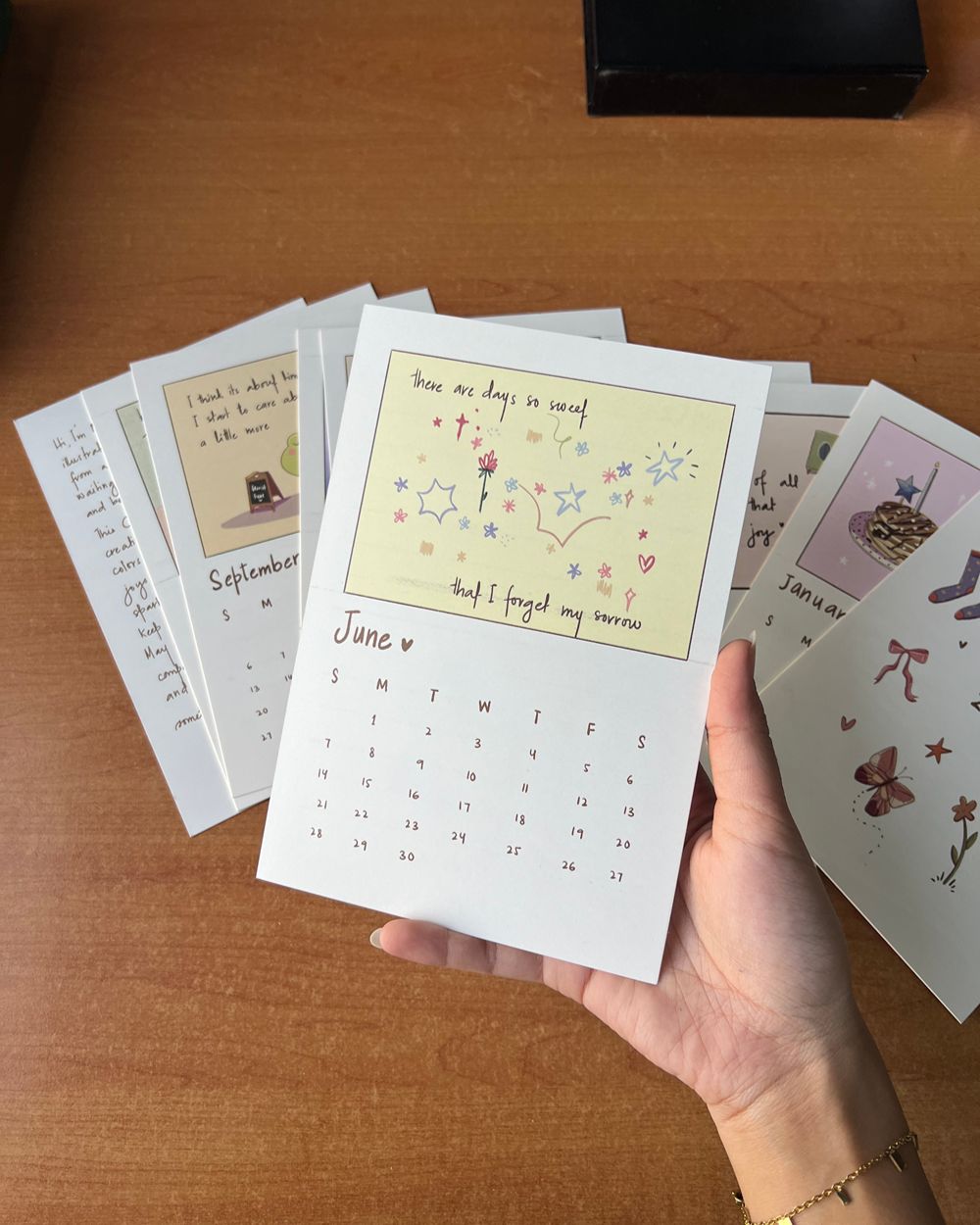 Calendar 2026 | A Year of Quiet Comfort and Magic - With Wooden Stand