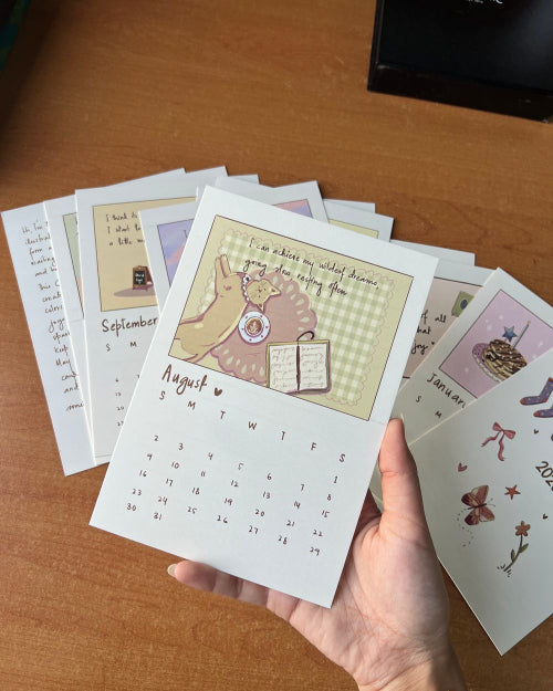 Calendar 2026 | A Year of Quiet Comfort and Magic - With Wooden Stand