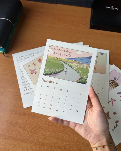 Calendar 2026 | A Year of Quiet Comfort and Magic - With Wooden Stand