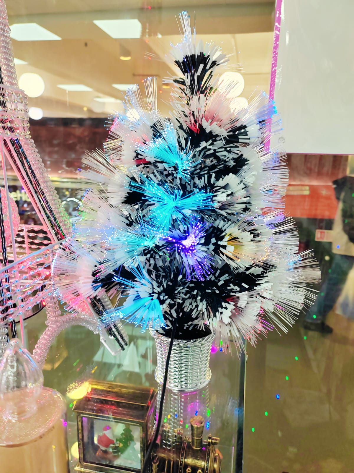 Darzheoy Mini Christmas Tree Artificial Christmas Tree with Light 17.7 inch Christmas Decorations