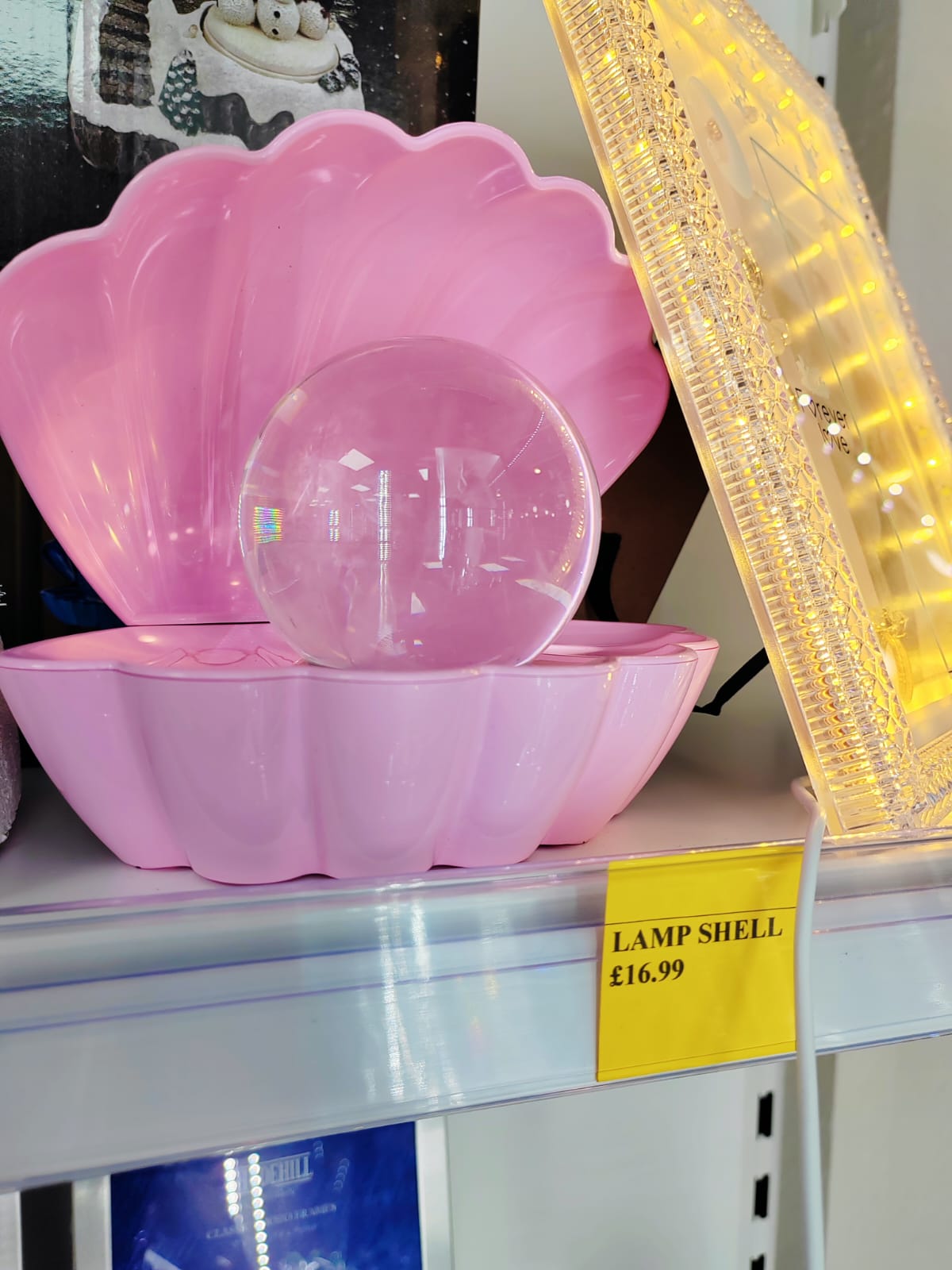 Tianhua Us Modern Smart LED RGB Fog Ball Sea Pearl Shell Lamp for Table Light