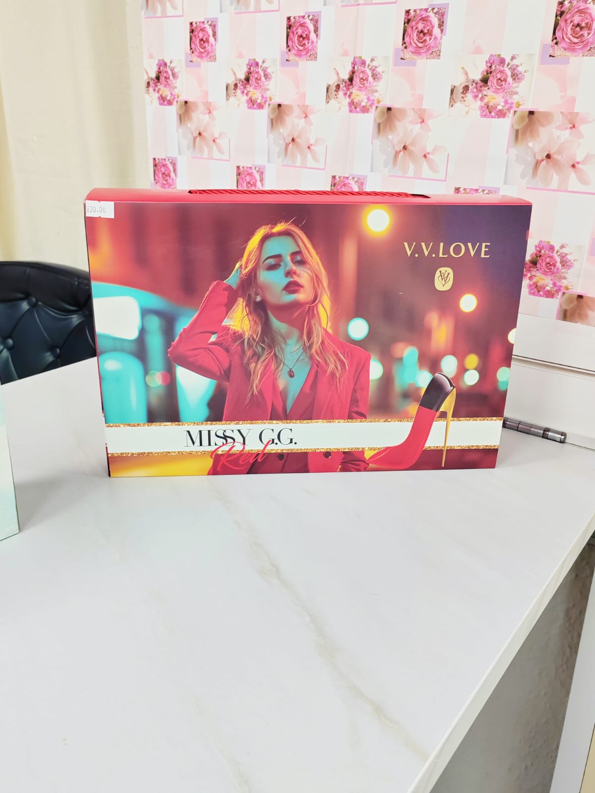 Missy G.G Red Perfume Gift Set 5-PCS - EDP, Shower Gel, Body Lotion, Mist