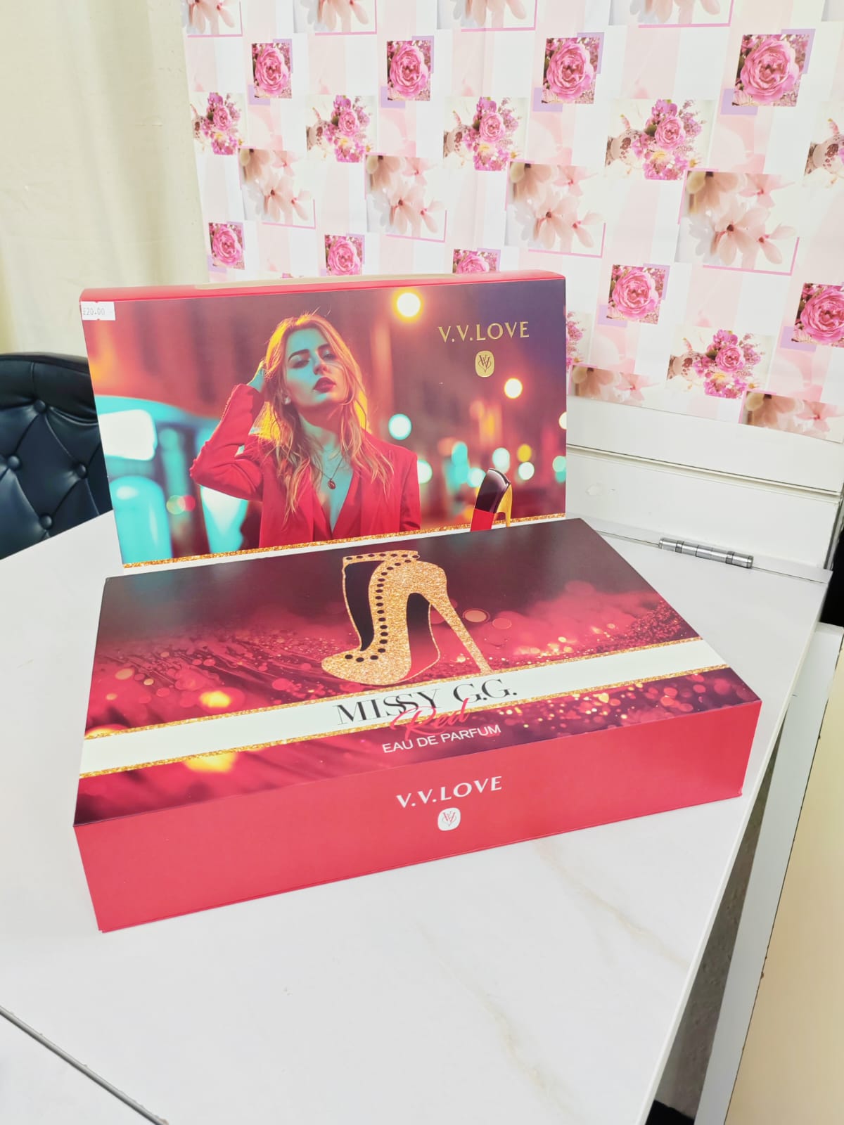 Missy G.G Red Perfume Gift Set 5-PCS - EDP, Shower Gel, Body Lotion, Mist