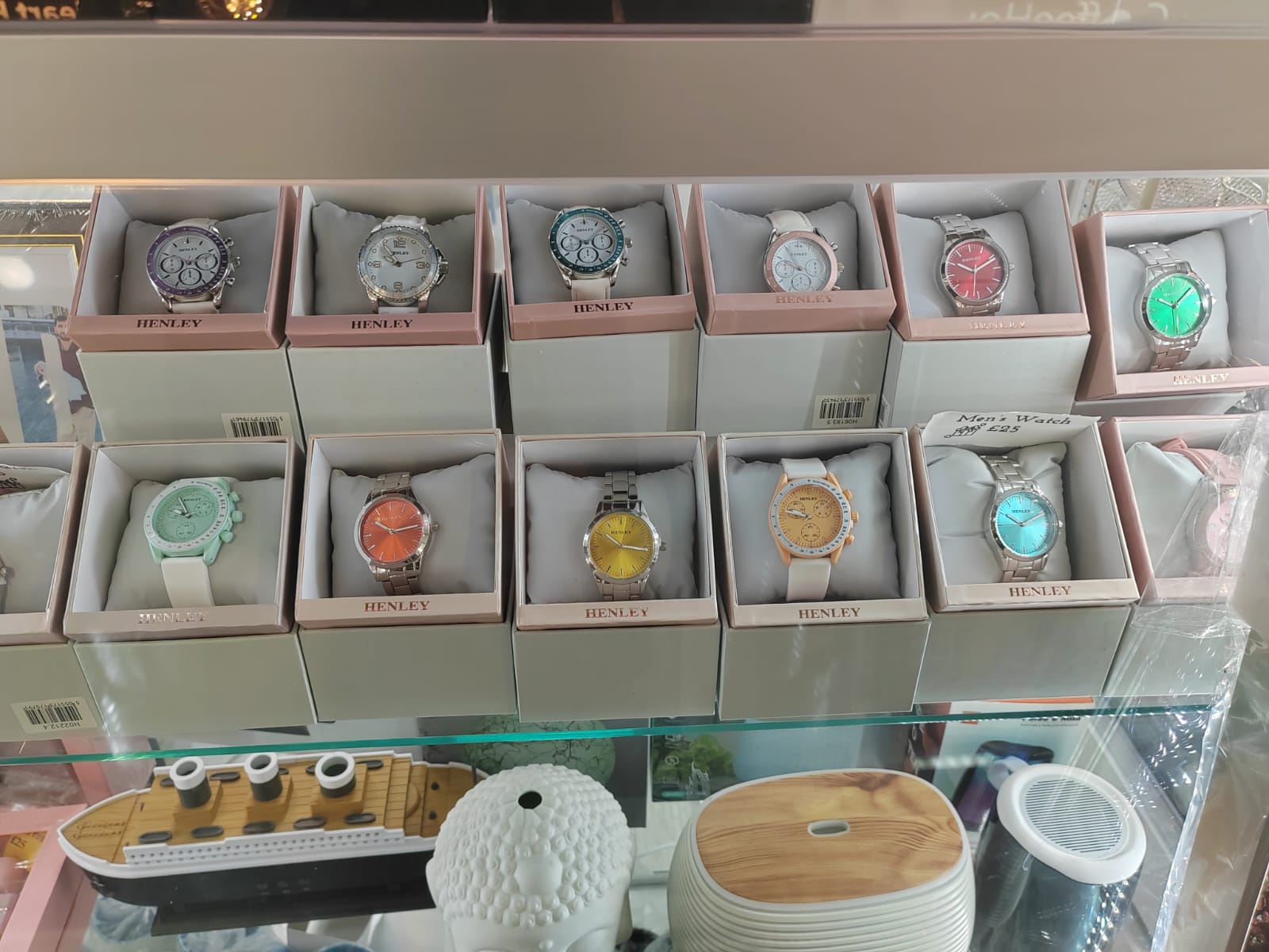 Henley Women's Watch | Silver Tone | Blue Sunburst Dial | Stainless Steel Bracelet