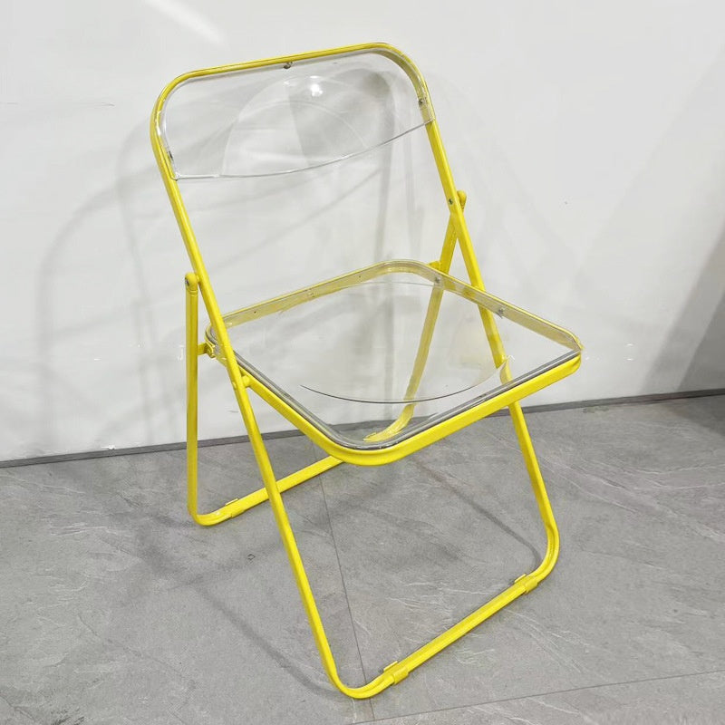 Industrial Style Coffee Shop Milk Tea Shop Stainless Steel Folding Chair