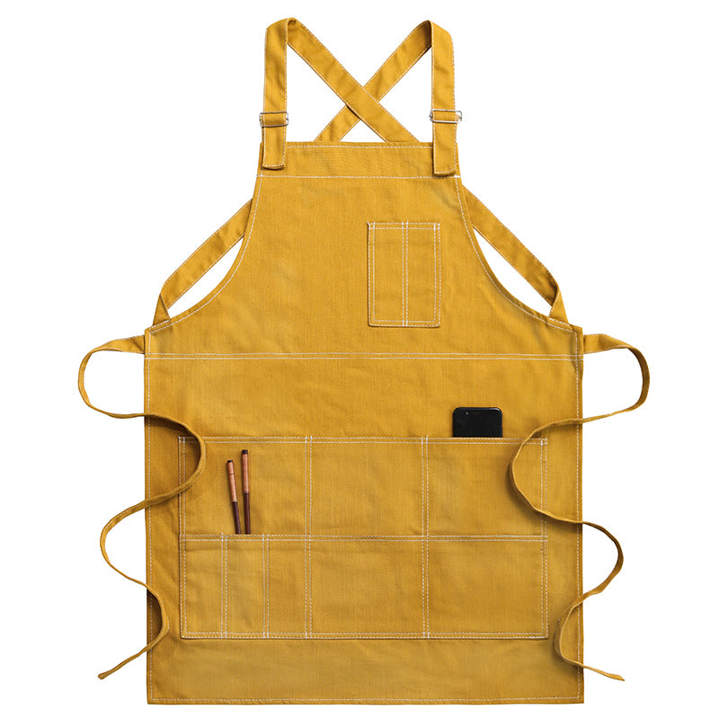 Printing Flower Shop Denim Apron Overalls