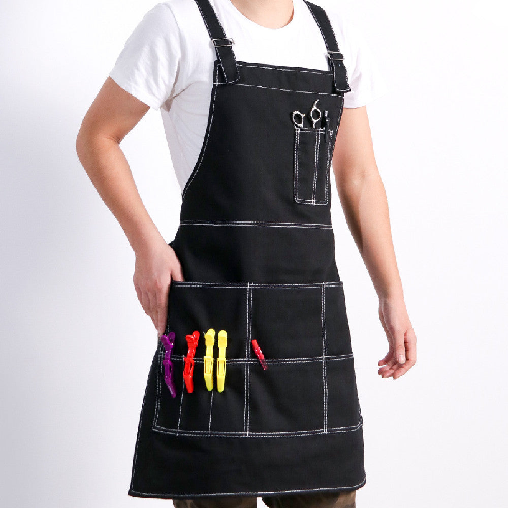 Printing Flower Shop Denim Apron Overalls