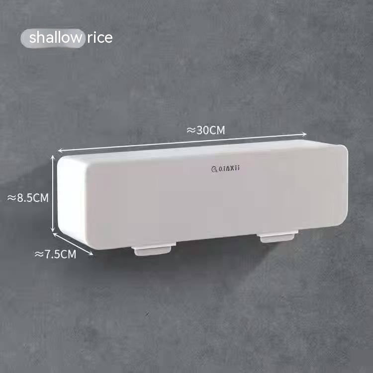 Home Wall Mount Kitchen Spice Box Four-grid Combination