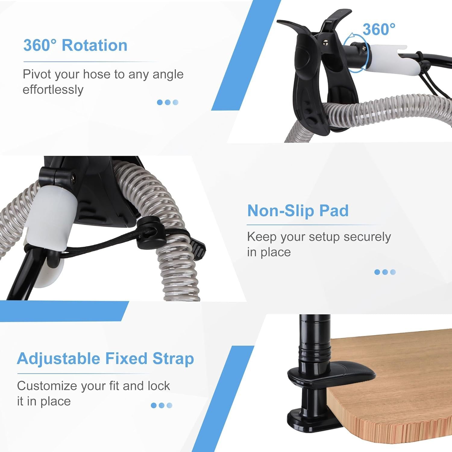 Hospital Home Bedside Fixed Ventilator Hose Bracket