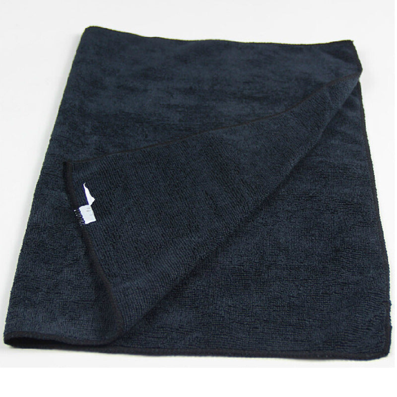 Microfiber Black Absorbent Towel Thickened Soft Lint-free Car Wash Shop Barber Shop