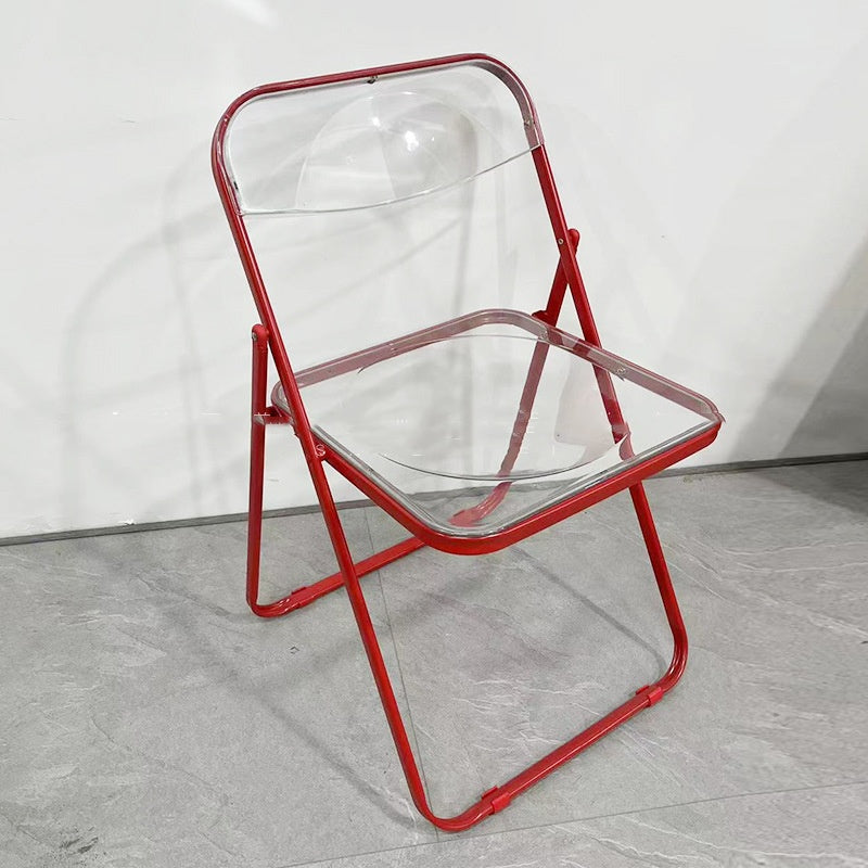 Industrial Style Coffee Shop Milk Tea Shop Stainless Steel Folding Chair