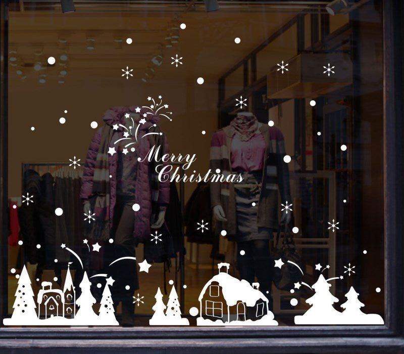 Door shop window sticker