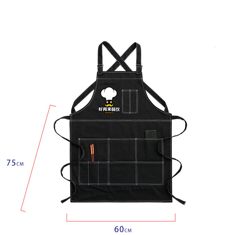 Printing Flower Shop Denim Apron Overalls