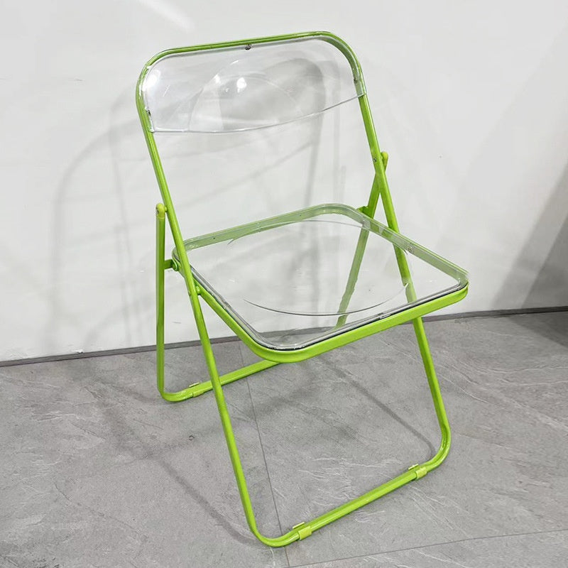 Industrial Style Coffee Shop Milk Tea Shop Stainless Steel Folding Chair