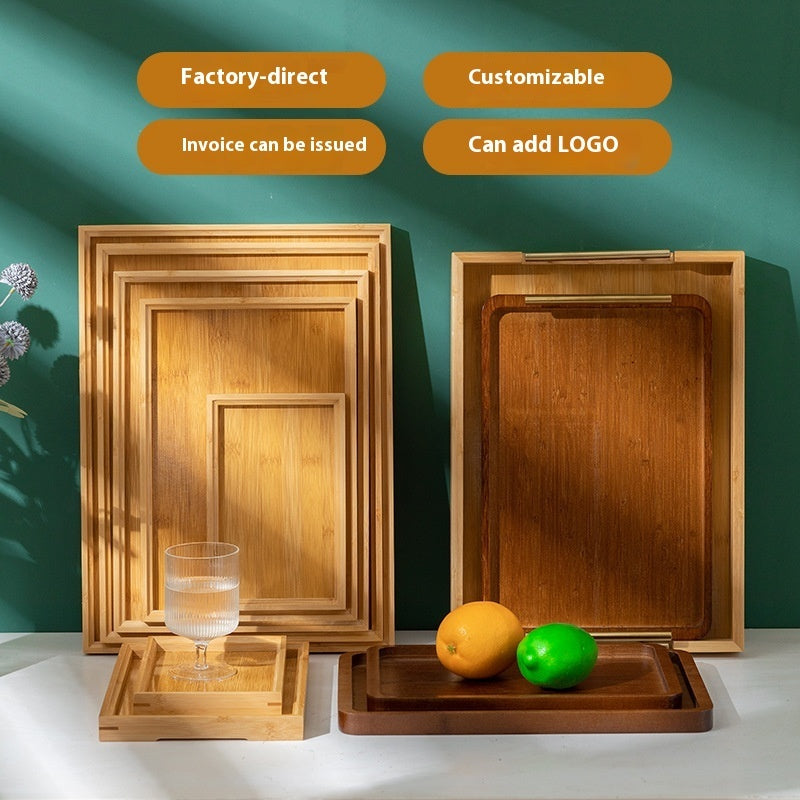 Barbecue Plate Bamboo Tray For Barbecue Shop