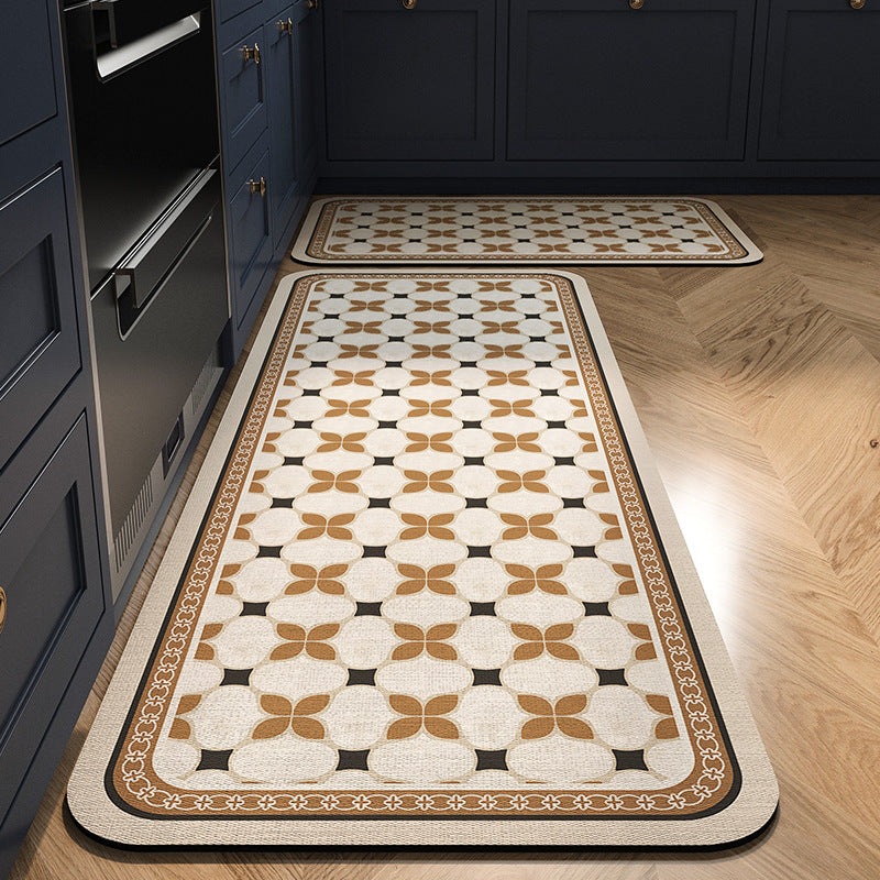 Home Kitchen Bathroom Water-absorbing Quick-drying Floor Mat